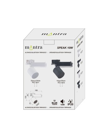 SPEAK * ALTAVOZ BLUETOOH 10W TRIFÁSICO BLANCO